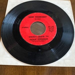 Vintage Dickie Goodman Energy Crisis ‘74 7” Vinyl